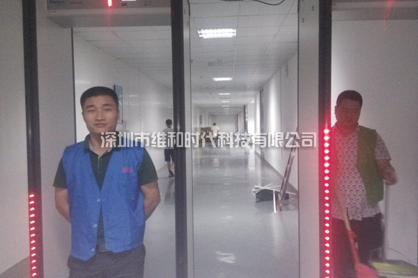 METOR6S進口安檢門現(xiàn)場安裝效果圖