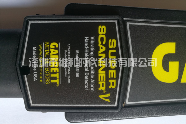 Garret蓋瑞特SupertScanner超級(jí)手持金屬探測器背面設(shè)計(jì)資料圖